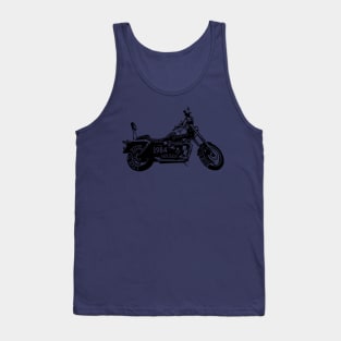 Papa Hash Apparel: Motorcycle Letters Tank Top